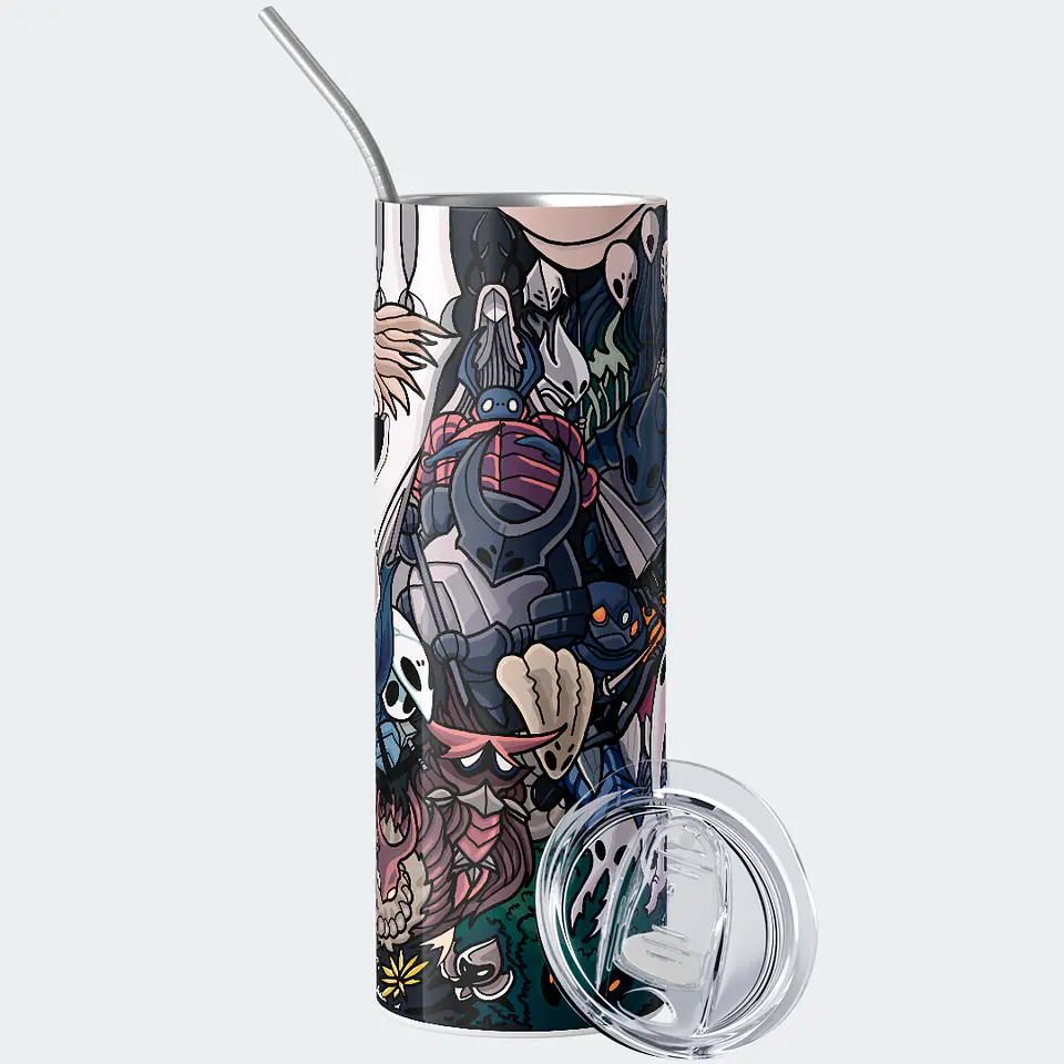Vaso térmico 600ml - Diseño Hollow Knight Hallownest Collage 2