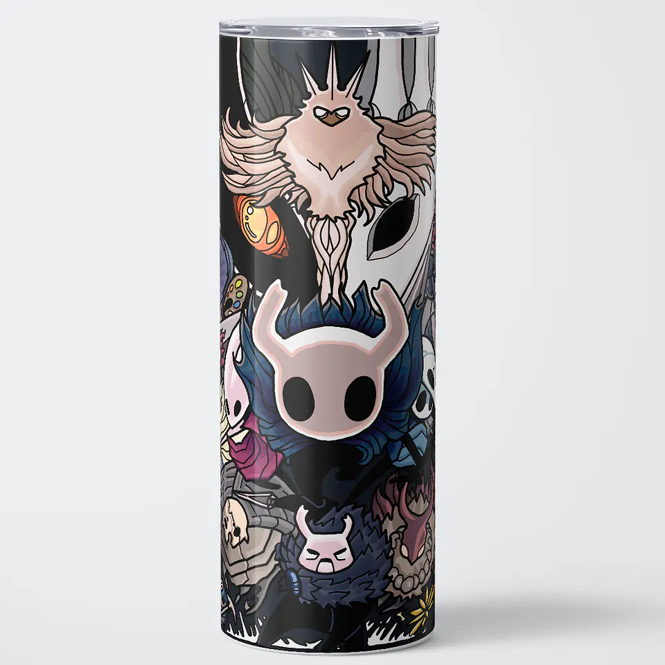 Vaso térmico 600ml - Diseño Hollow Knight Hallownest Collage 1