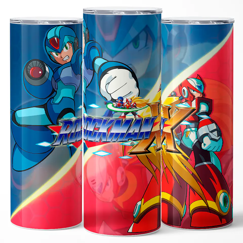 Vaso térmico 600ml - Diseño Rockman X Dual Hunters 3