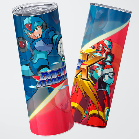 Vaso térmico 600ml - Diseño Rockman X Dual Hunters
