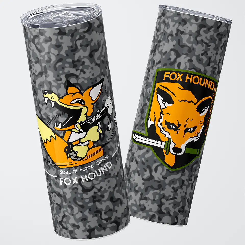 Vaso térmico 600ml - Diseño Fox Hound Tactical Camo 1