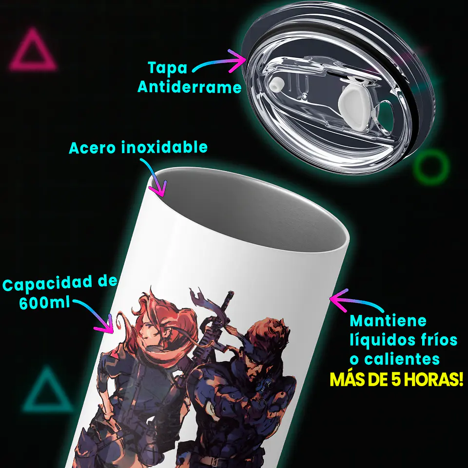 Vaso térmico 600ml - Diseño MGS Legacy Shinkawa Style 3