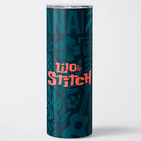 Vaso térmico 600ml - Diseño Lilo & Stitch Ohana Deep Teal