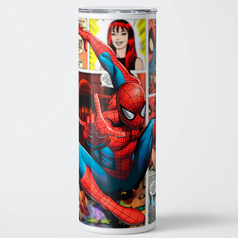 Vaso térmico 600ml - Diseño Spider-Man Classic Comic Panels