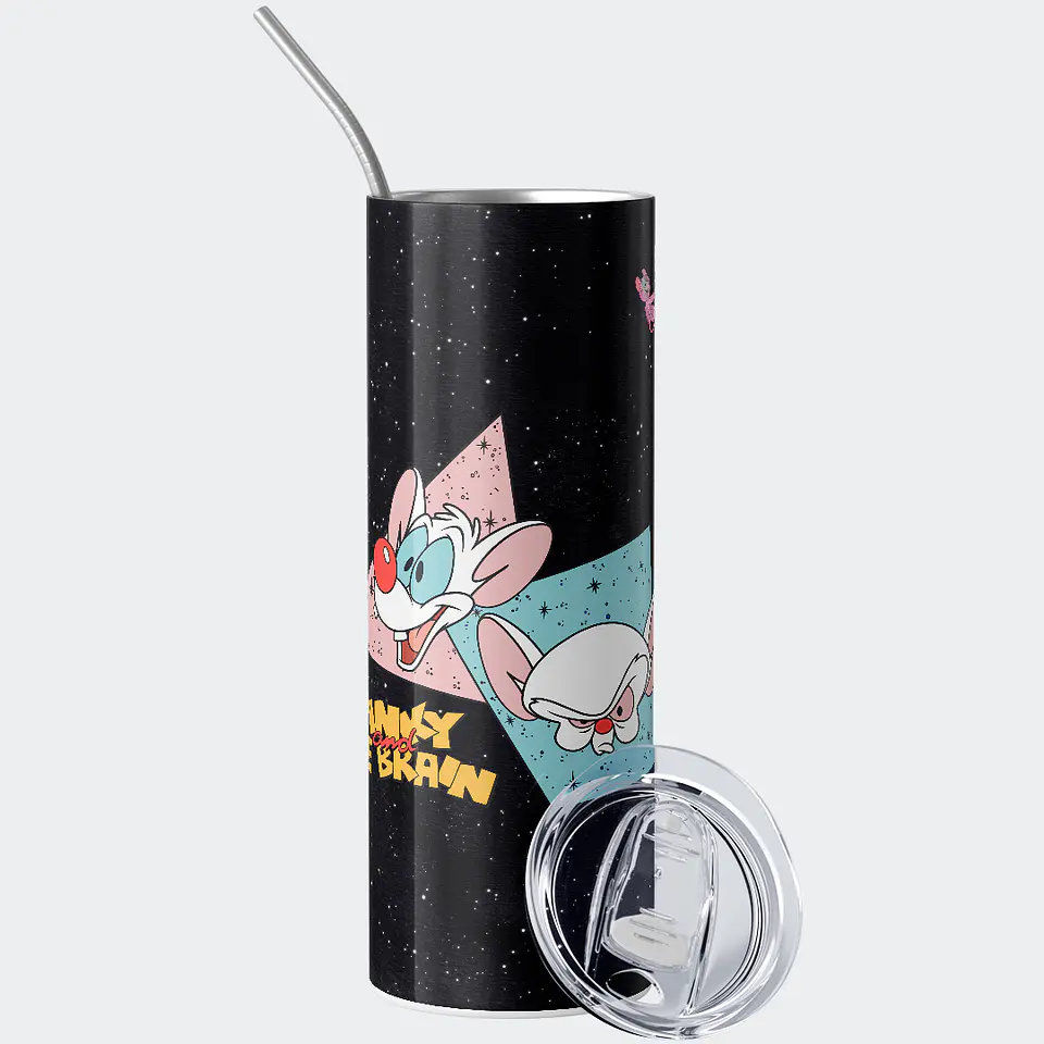 Vaso térmico 600ml - Diseño Pinky and the Brain World Domination 2