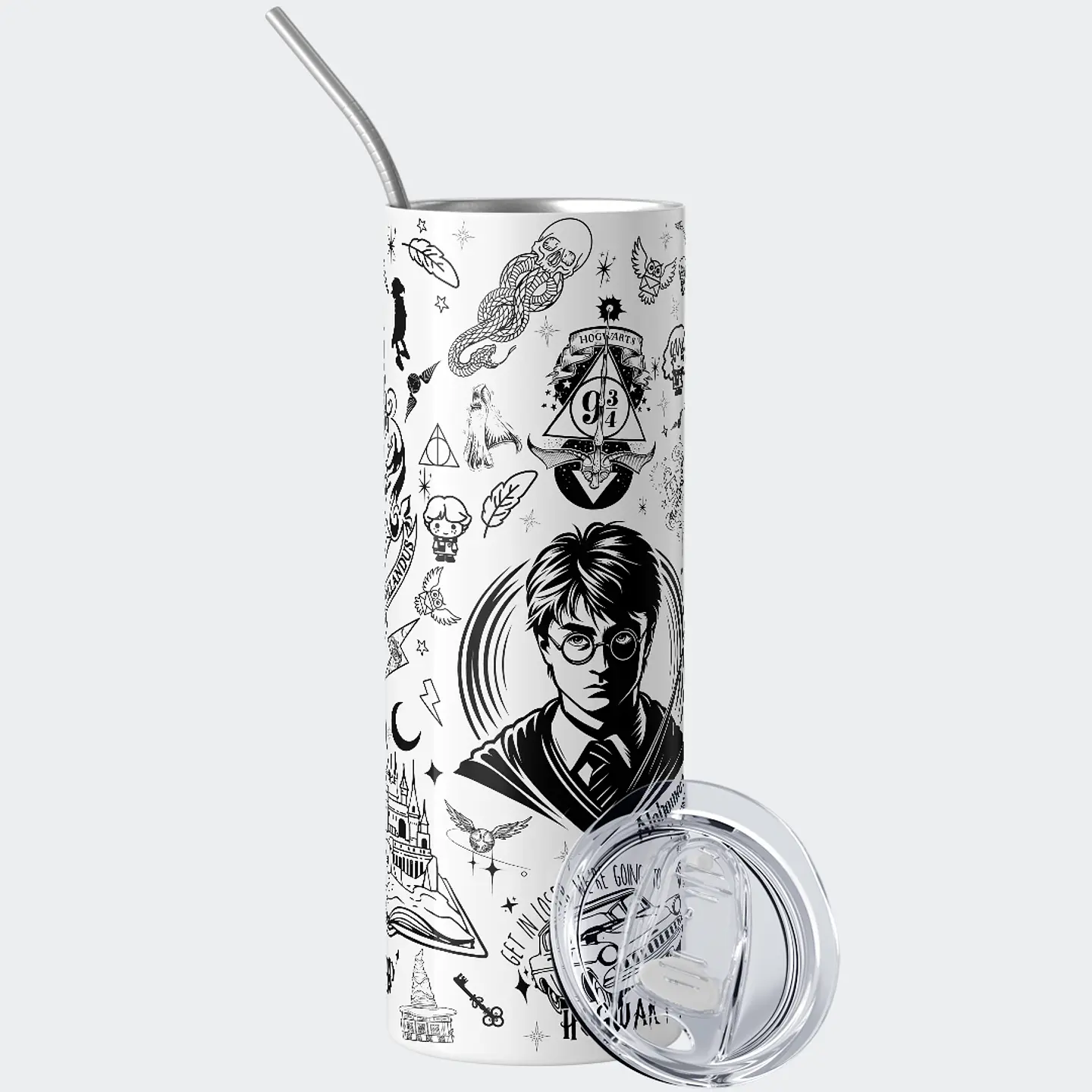 Vaso térmico 600ml - Diseño Harry Potter Minimalist Doodle 2