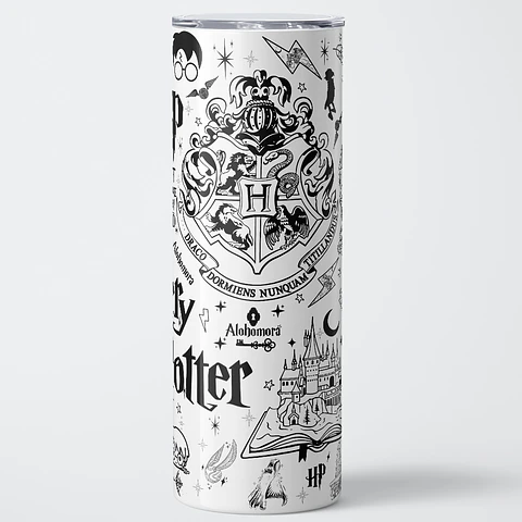 Vaso térmico 600ml - Diseño Harry Potter Minimalist Doodle