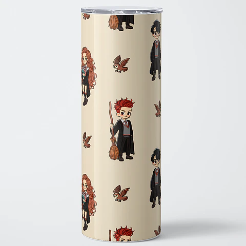 Vaso térmico 600ml - Diseño Harry Potter Chibi Golden Trio