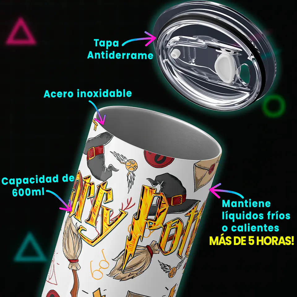Vaso térmico 600ml - Diseño Harry Potter Wizarding Essentials 4