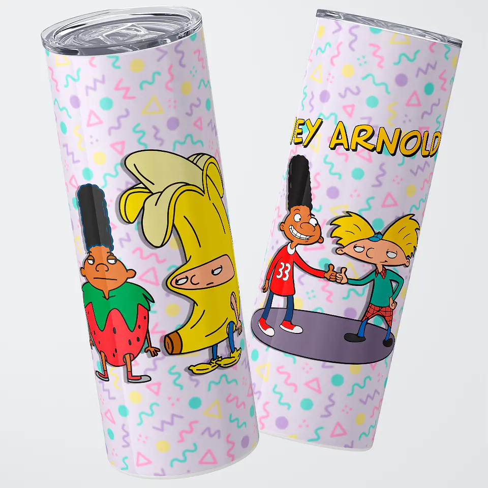 Vaso térmico 600ml - Diseño Hey Arnold Retro Fruits Edition 1