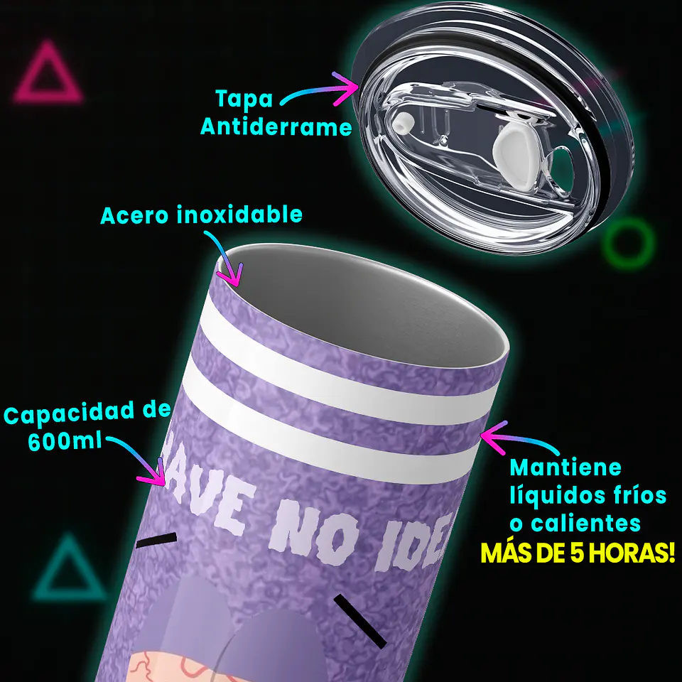 Vaso térmico 600ml - Diseño Toallin 