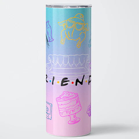 Vaso térmico 600ml - Diseño Friends Pastel Memories Edition