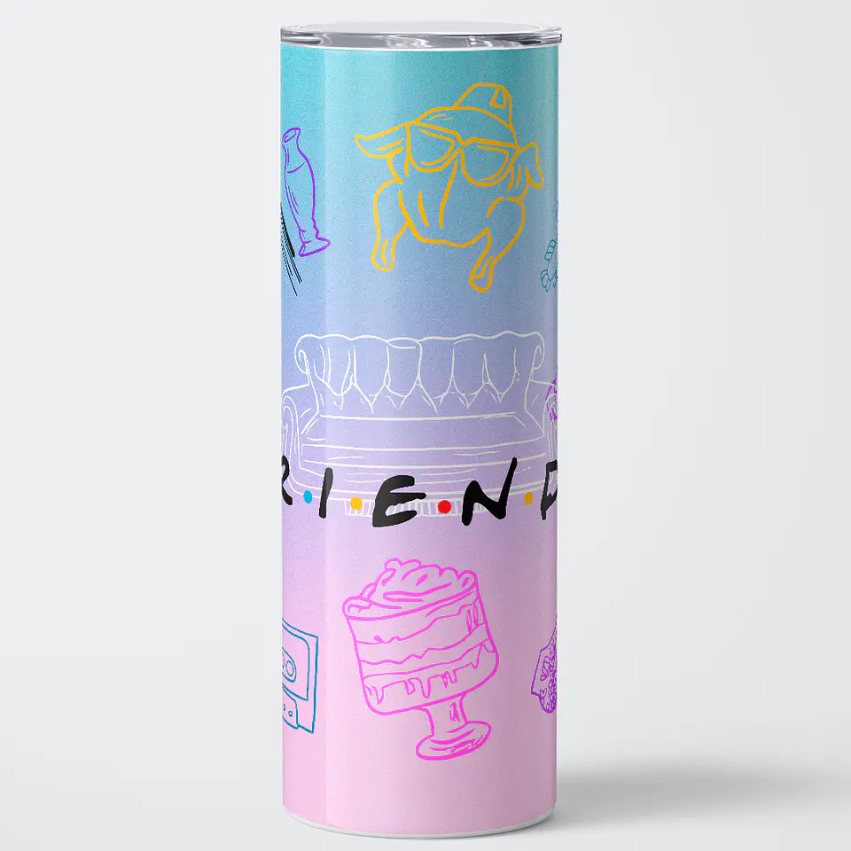 Vaso térmico 600ml - Diseño Friends Pastel Memories Edition 1