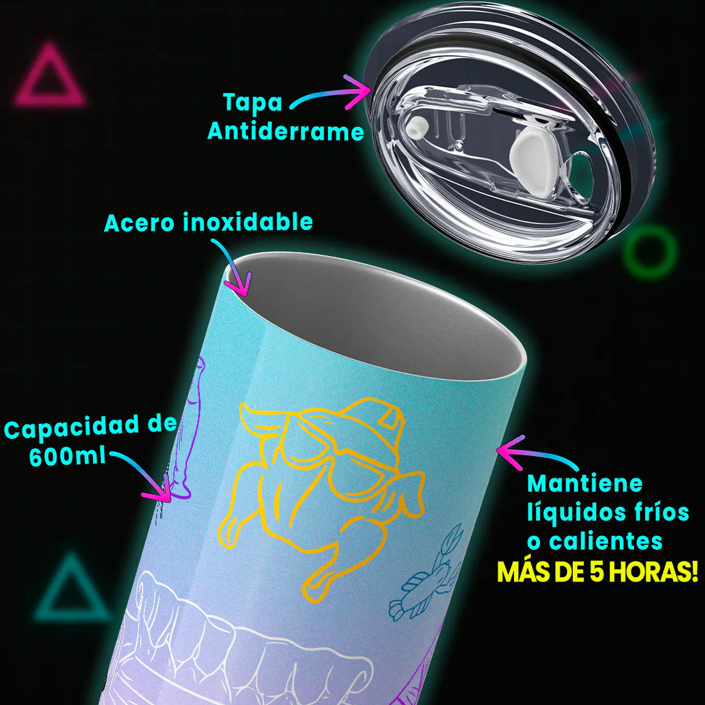 Vaso térmico 600ml - Diseño Friends Pastel Memories Edition 4