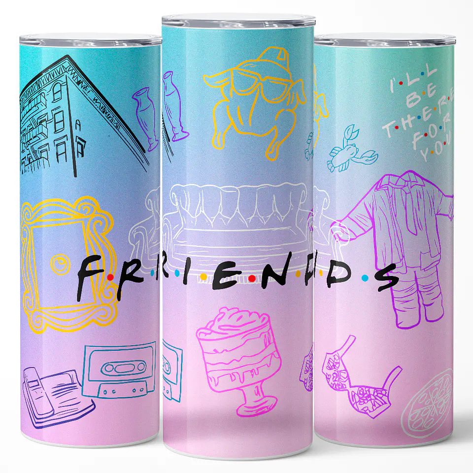Vaso térmico 600ml - Diseño Friends Pastel Memories Edition 3