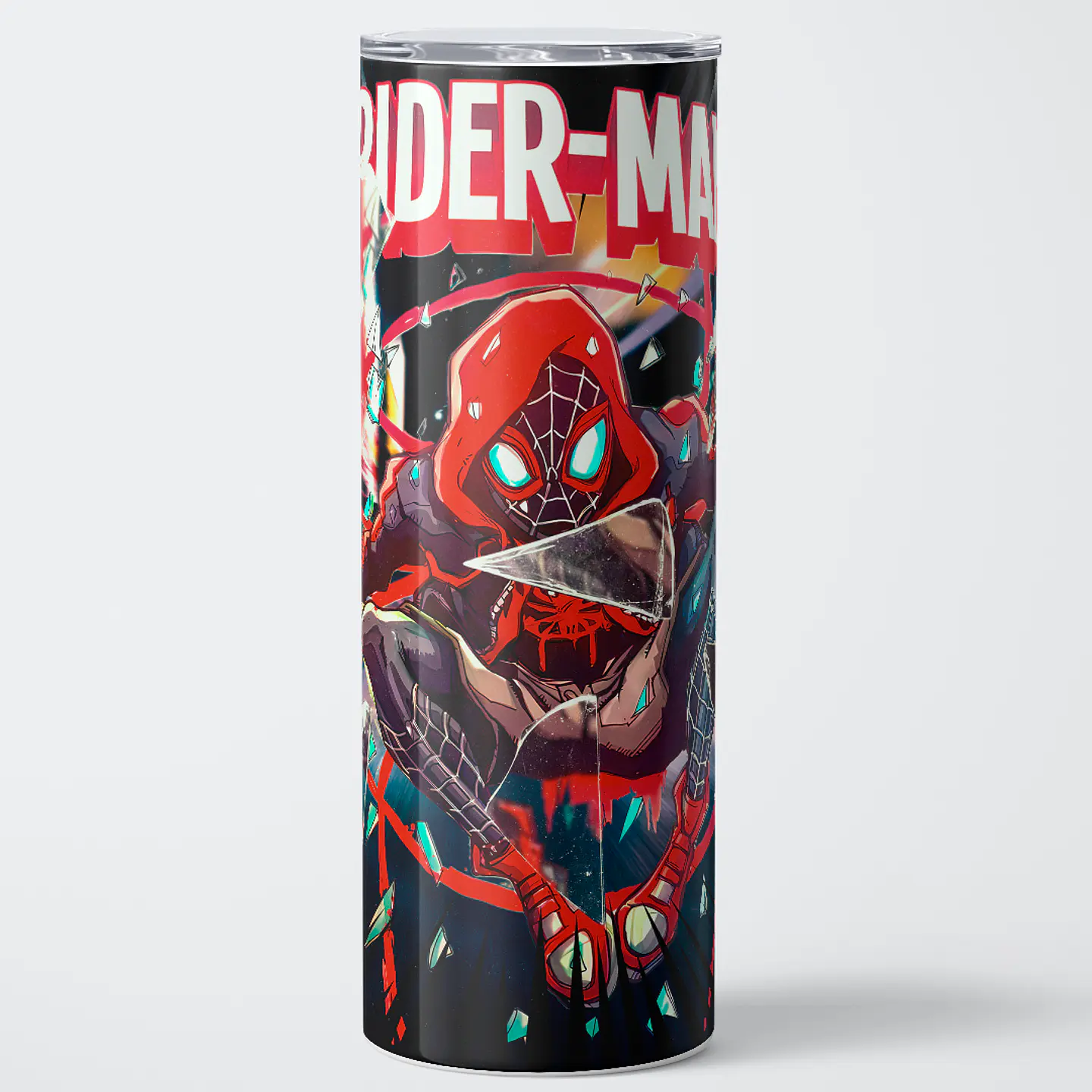 Vaso térmico 600ml - Diseño Spider-Man Miles Morales Shattered Glitch 1