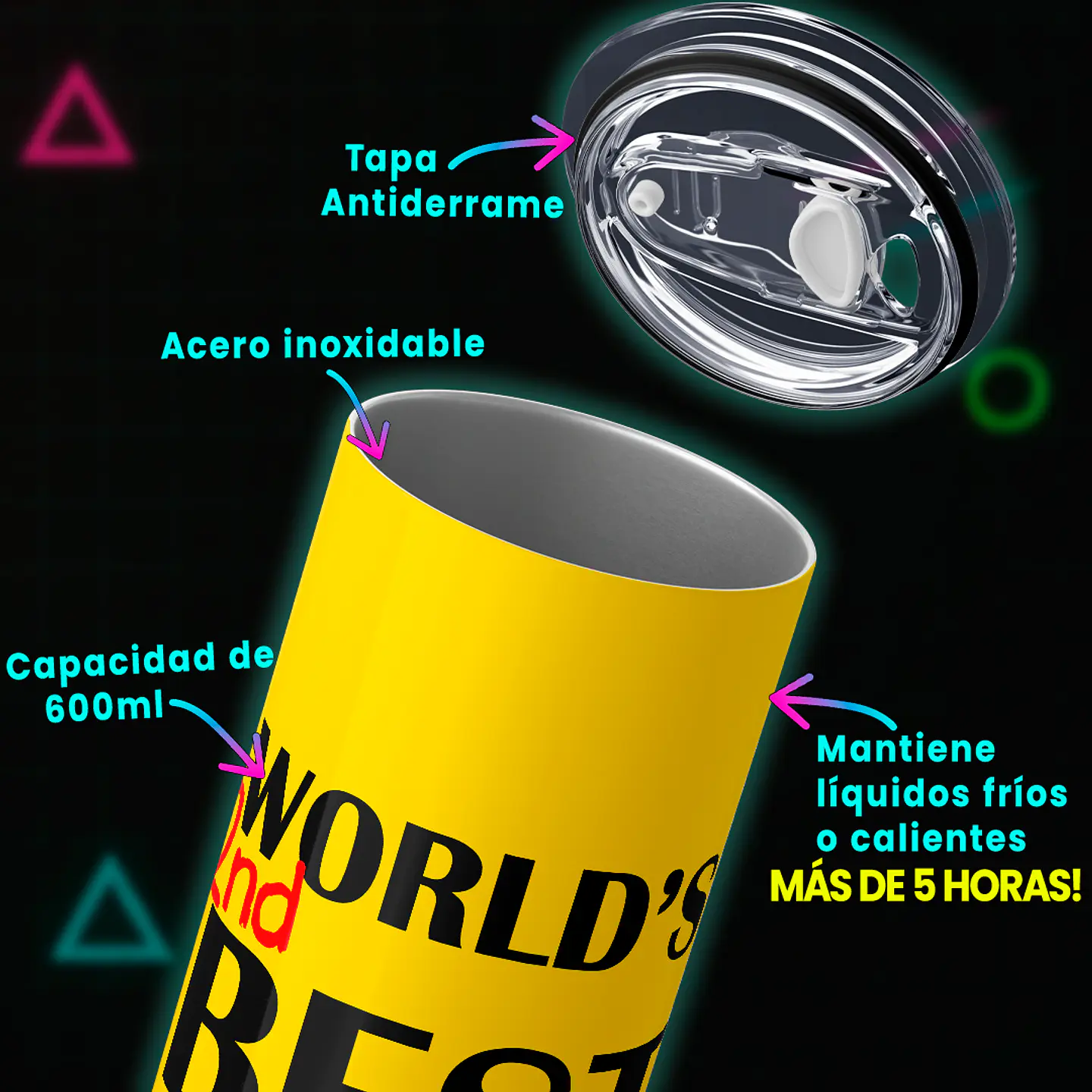 Vaso térmico 600ml - Diseño Better Call Saul 2nd Best Lawyer Again Edition 4