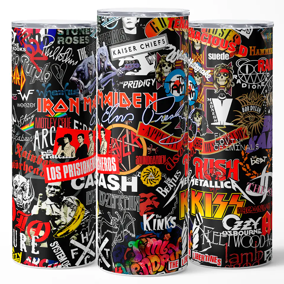 Vaso térmico 600ml - Diseño Rock Legends Collage 3