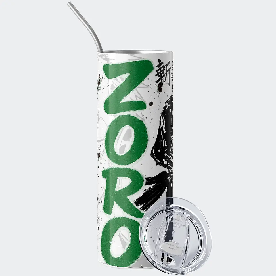 Vaso térmico 600ml - Diseño Zoro Ink Slash 2