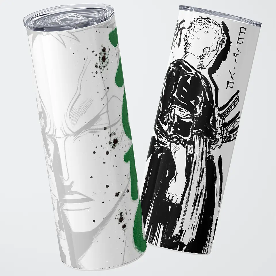 Vaso térmico 600ml - Diseño Zoro Ink Slash 1