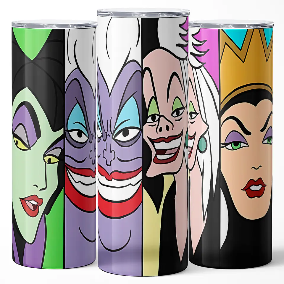 Vaso térmico 600ml - Diseño Villain Icons Split 3