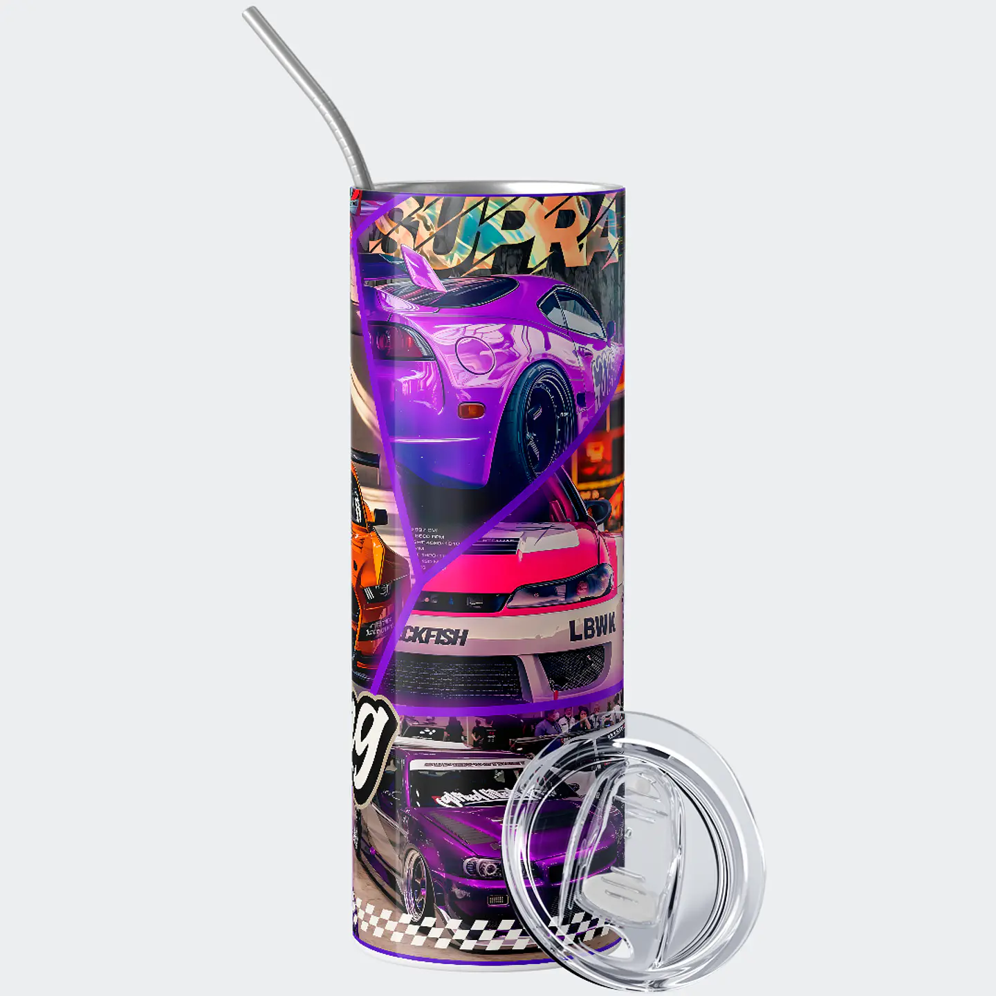 Vaso térmico 600ml - Diseño Tuning JDM Mosaic 2