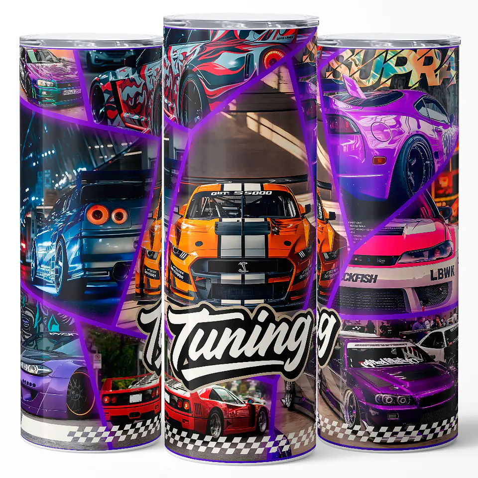 Vaso térmico 600ml - Diseño Tuning JDM Mosaic 3