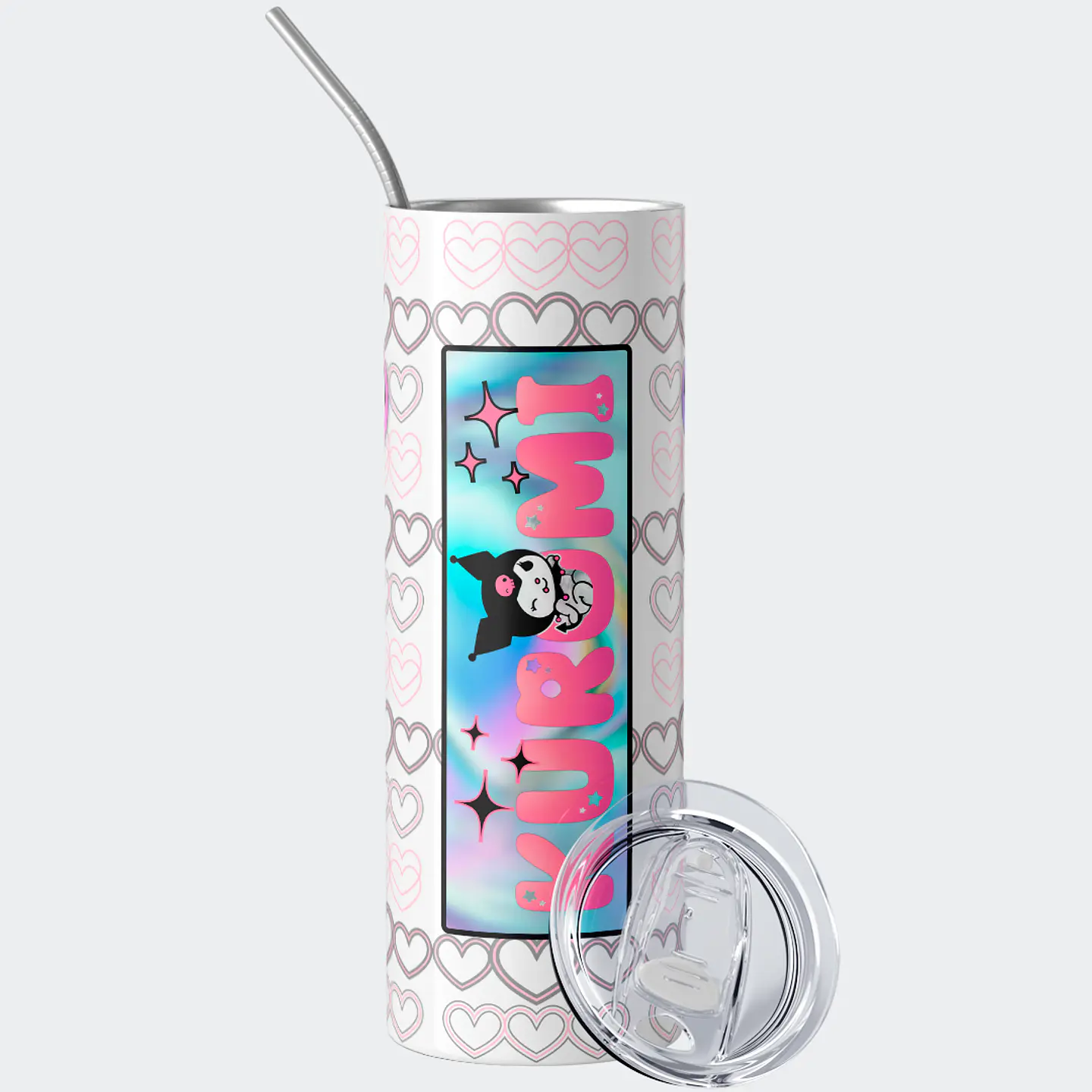 Vaso térmico 600ml - Diseño Kuromi Soft Heart 2