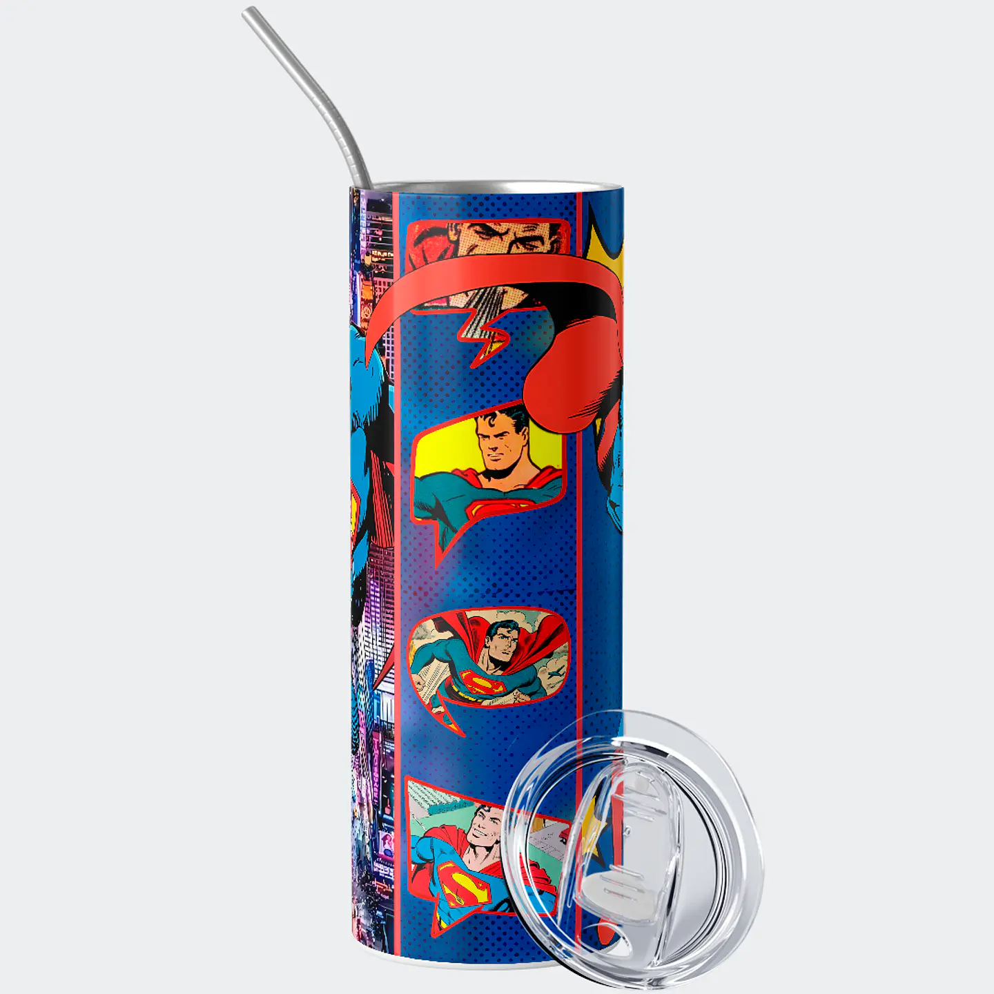 Vaso térmico 600ml - Diseño Superman Metropolis Pop 2