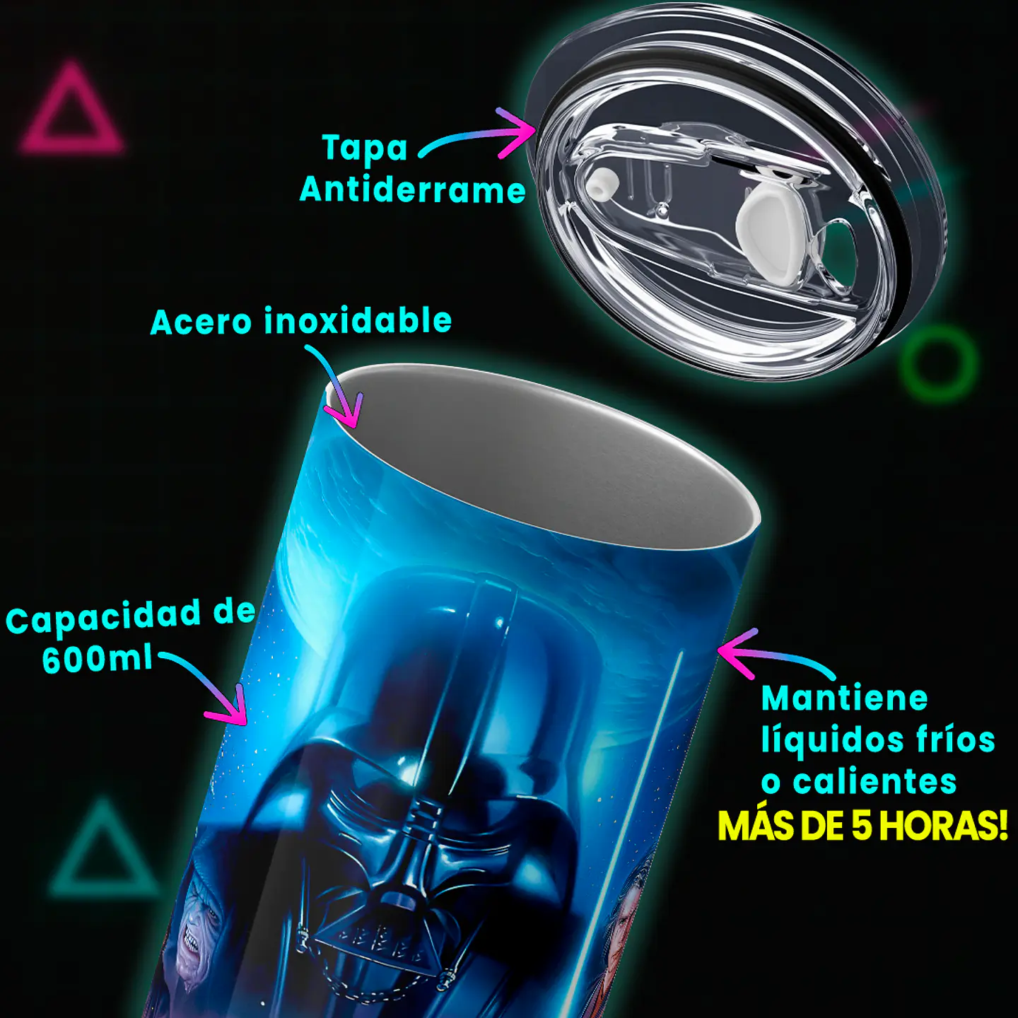 Vaso térmico 600ml - Diseño Star Wars Galactic Legacy 4