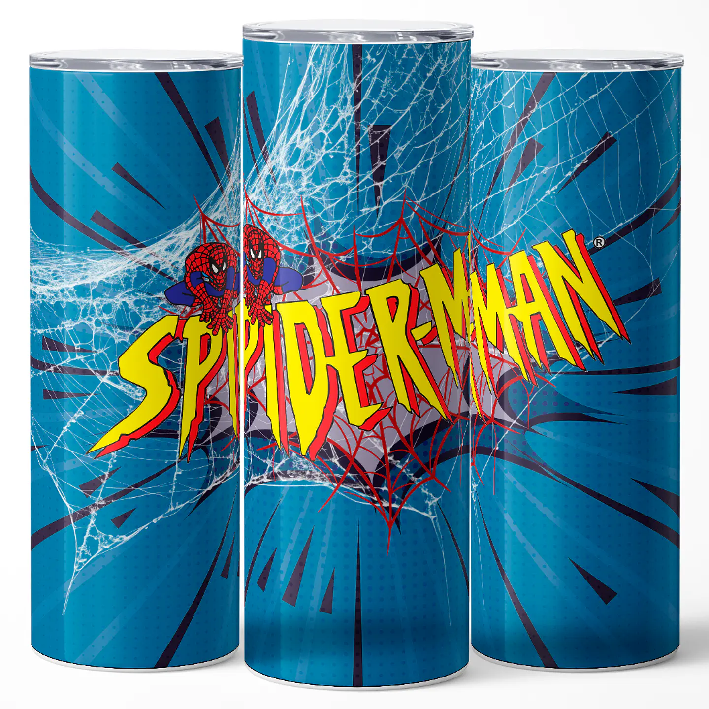 Vaso térmico 600ml - Diseño Spider-Man Retro Web-Burst 3