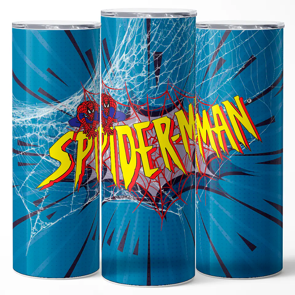 Vaso térmico 600ml - Diseño Spider-Man Retro Web-Burst 3
