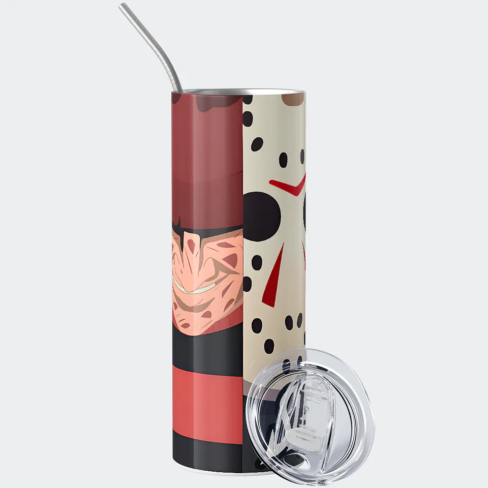 Vaso térmico 600ml - Diseño Slashers Horror Split 2