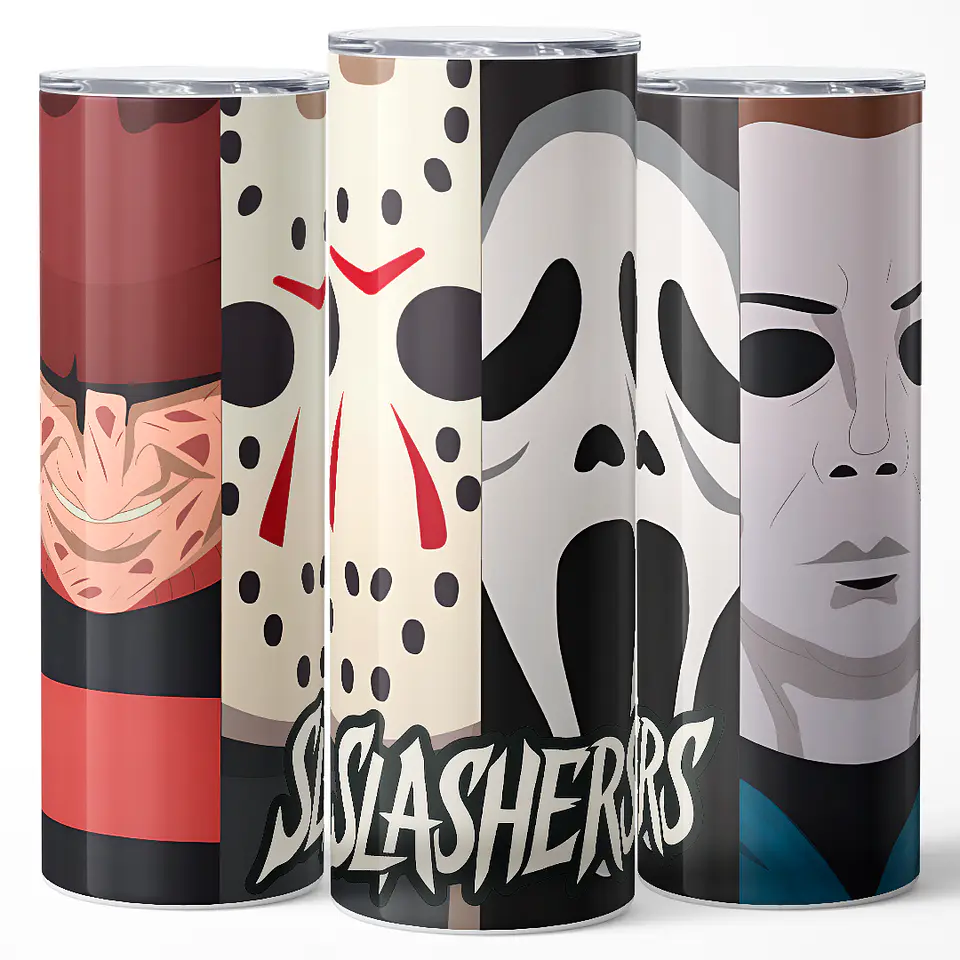 Vaso térmico 600ml - Diseño Slashers Horror Split 3