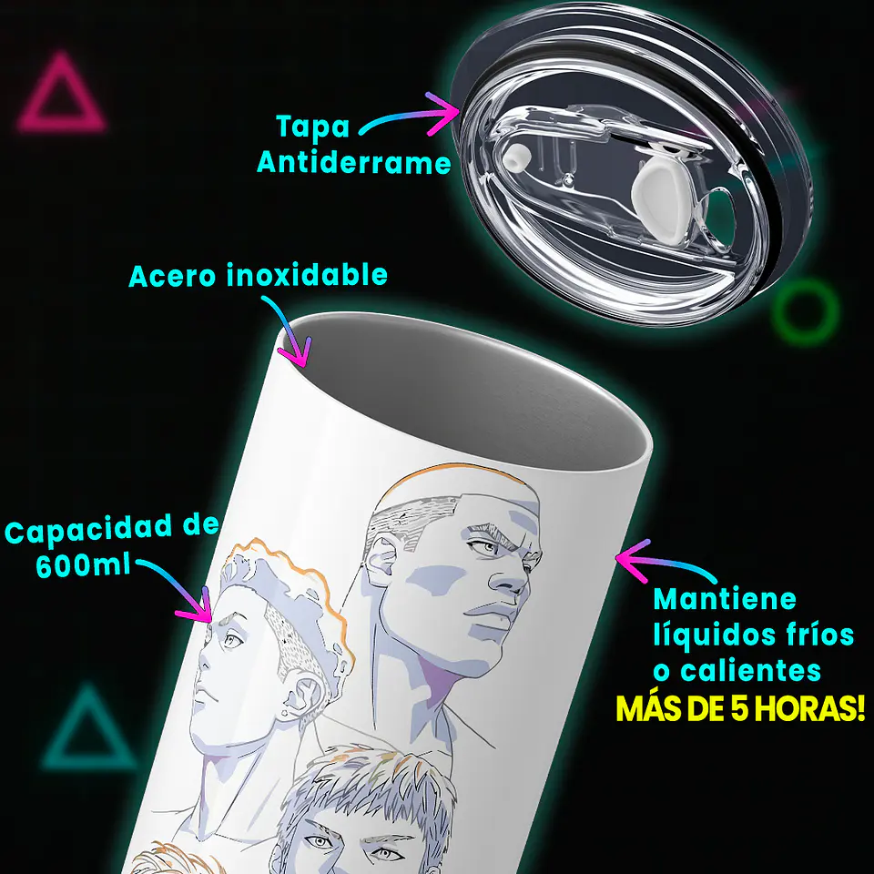 Vaso térmico 600ml - Diseño Slam Dunk The First 3