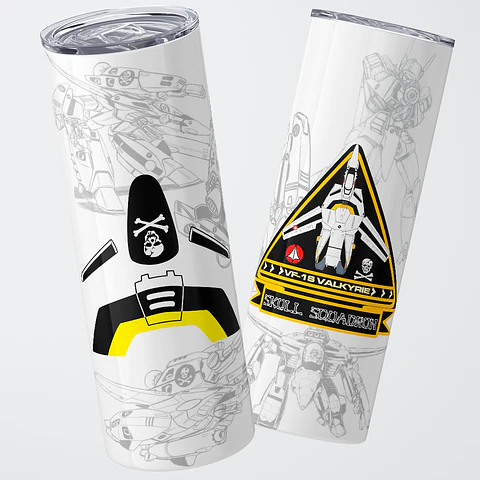 Vaso térmico 600ml - Diseño Macross Skull Squadron Elite