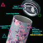 Vaso térmico 600ml - Diseño Vintage Lilac Garden - Miniatura 3