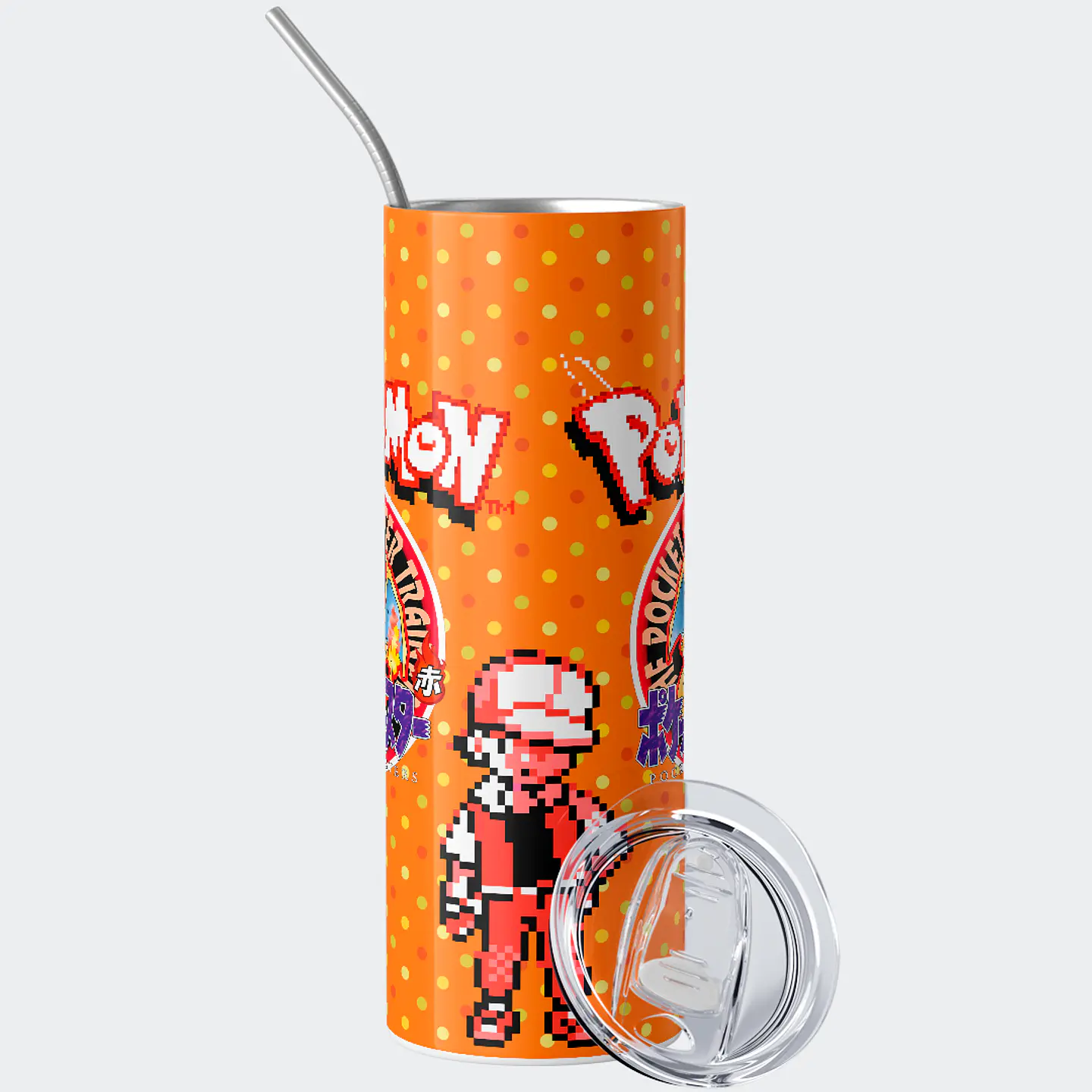 Vaso térmico 600ml - Diseño Charizard Retro Pixel Dot 2