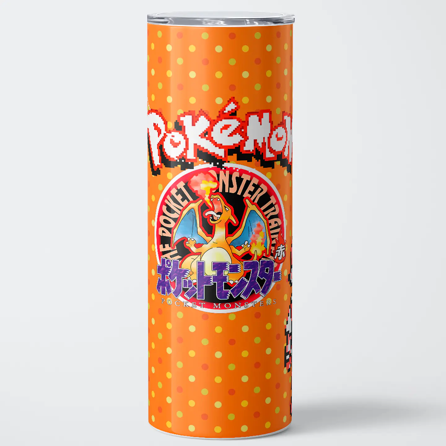 Vaso térmico 600ml - Diseño Charizard Retro Pixel Dot 1