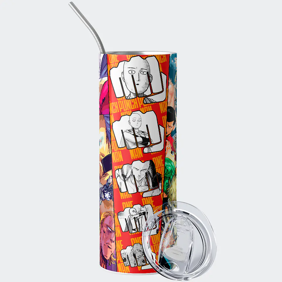 Vaso térmico 600ml - Diseño One Punch Man Hero Combo 2