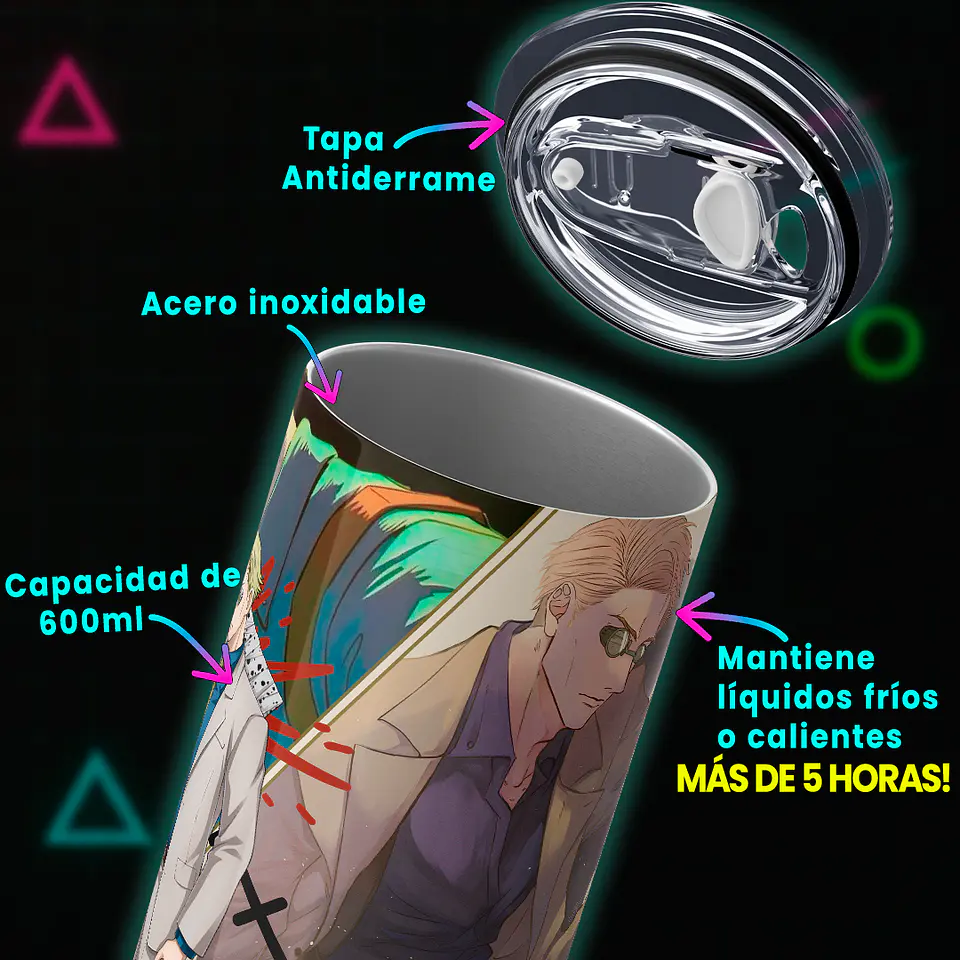 Vaso térmico 600ml - Diseño Nanami Overtime Sorcerer 4