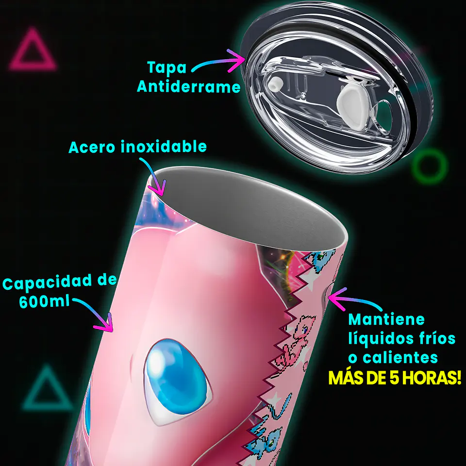 Vaso térmico 600ml - Diseño Mew Cosmic 4