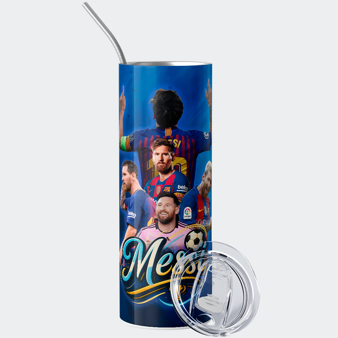 Vaso térmico 600ml - Diseño Messi Legacy GOAT 2