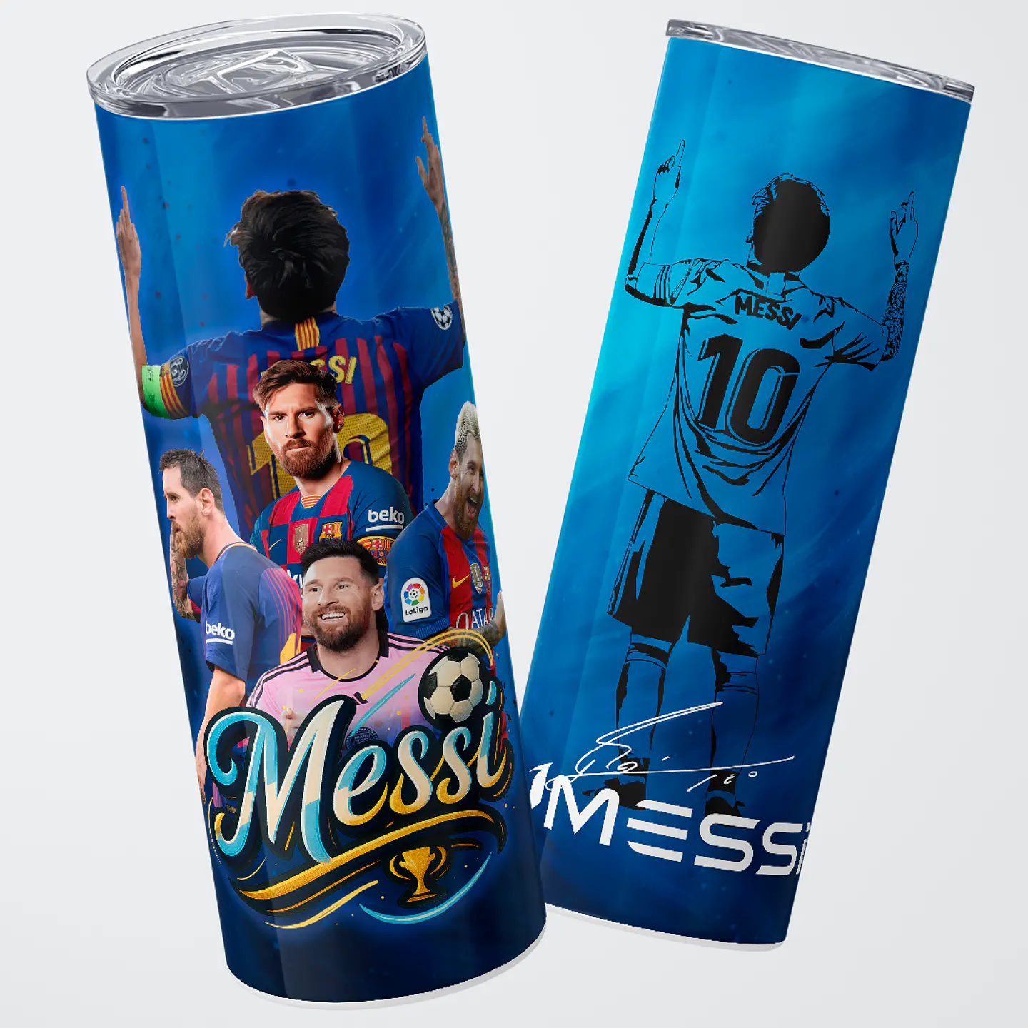 Vaso térmico 600ml - Diseño Messi Legacy GOAT 1