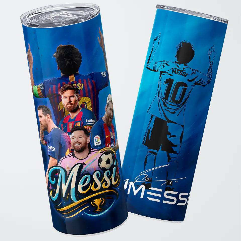 Vaso térmico 600ml - Diseño Messi Legacy GOAT 1