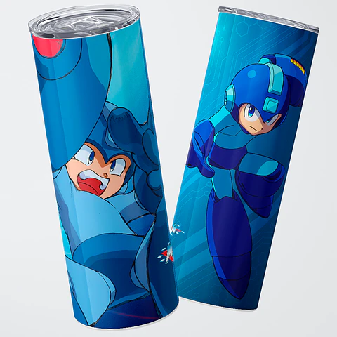 Vaso térmico 600ml - Diseño Mega Man 8-Bit Evolution