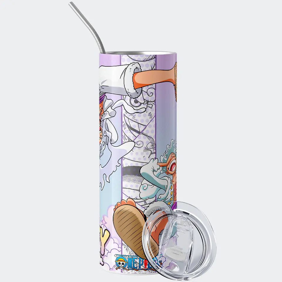 Vaso térmico 600ml - Diseño Luffy Gear 5 Joy Boy 2