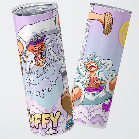 Vaso térmico 600ml - Diseño Luffy Gear 5 Joy Boy