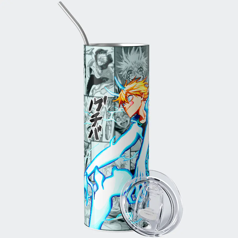 Vaso térmico 600ml - Diseño Luck Voltia Lightning Manga 2