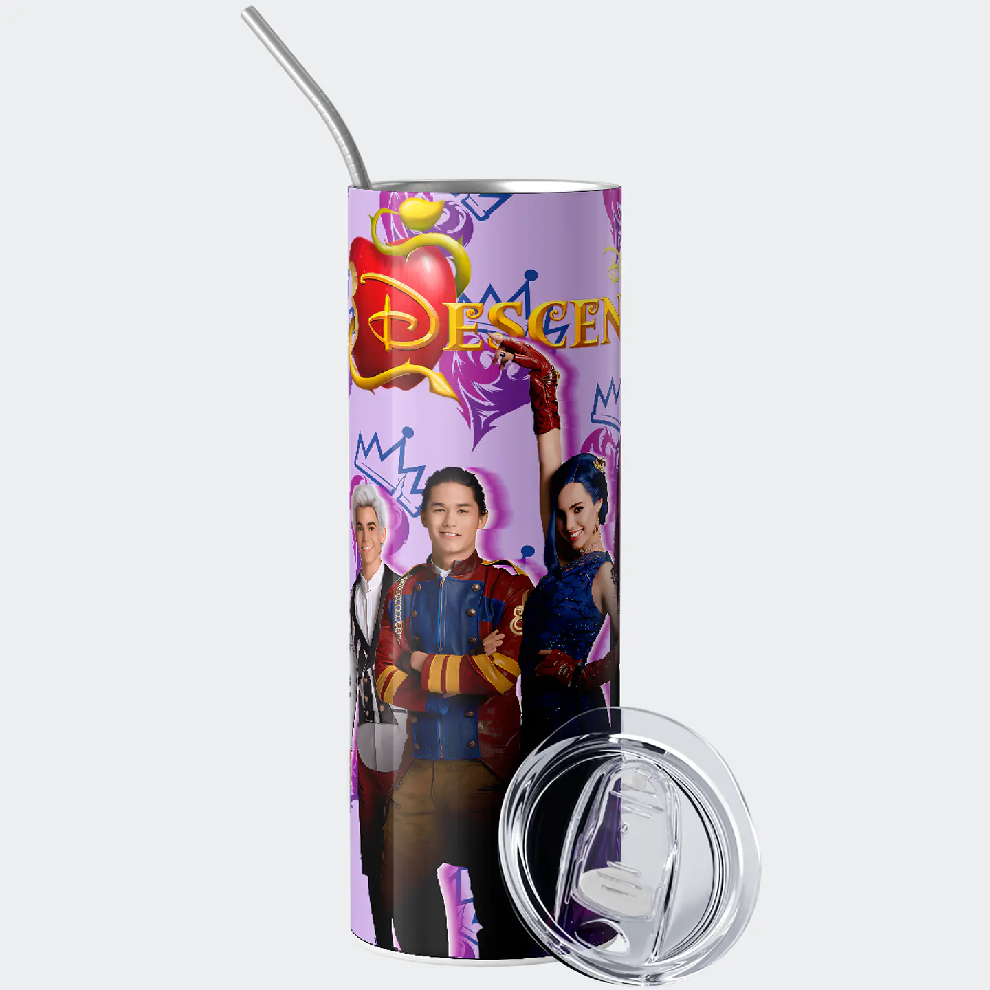 Vaso térmico 600ml - Diseño Descendientes Royal Purple 2